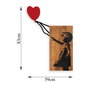 Wallity Banksy - 15 Escultura de pared de madera y metal